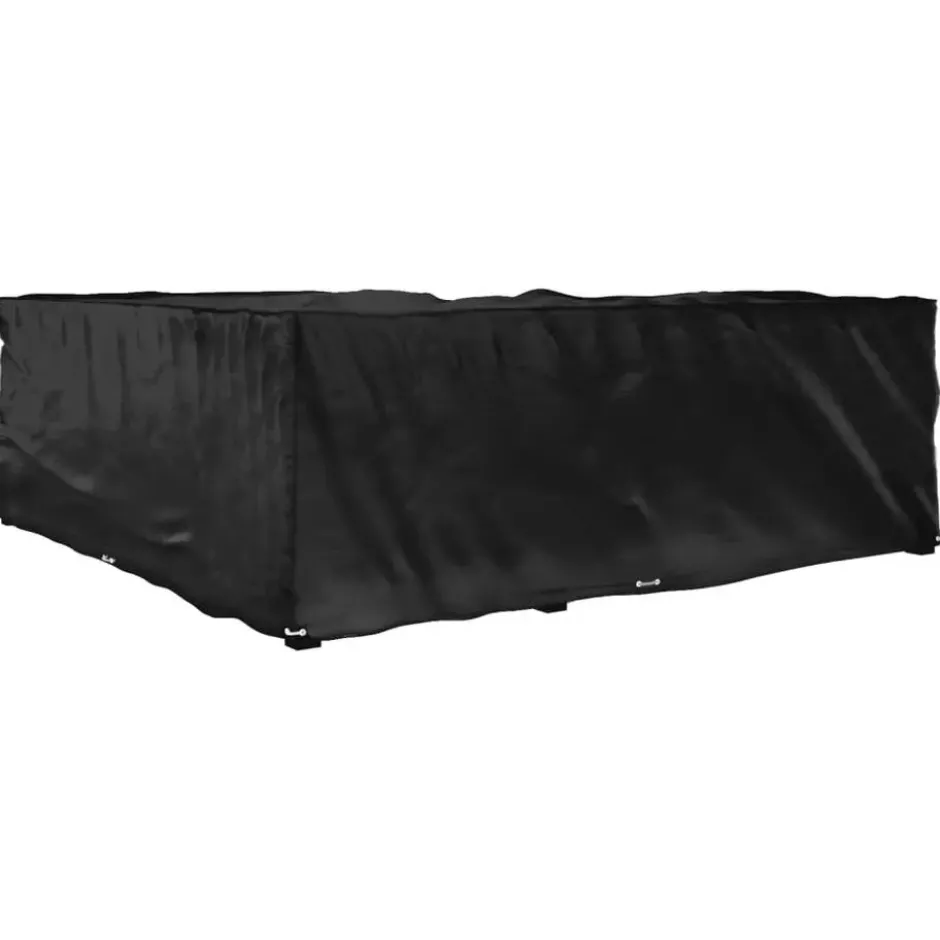 vidaXL - Tuinmeubelhoezen met 16 oogjes L-vormig 285x285x90 cm loungeset hoes