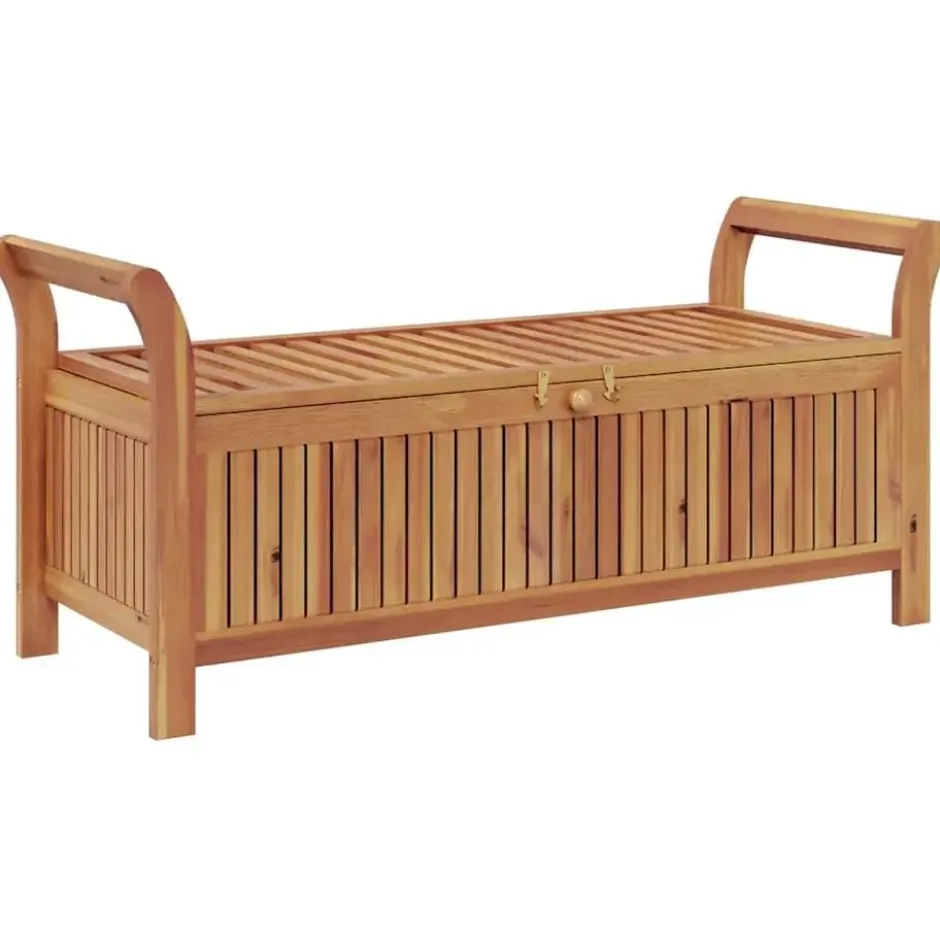 vidaXL - Tuinopbergbank - Bruin - Hout