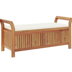 vidaXL - Tuinopbergbank - Bruin - Hout
