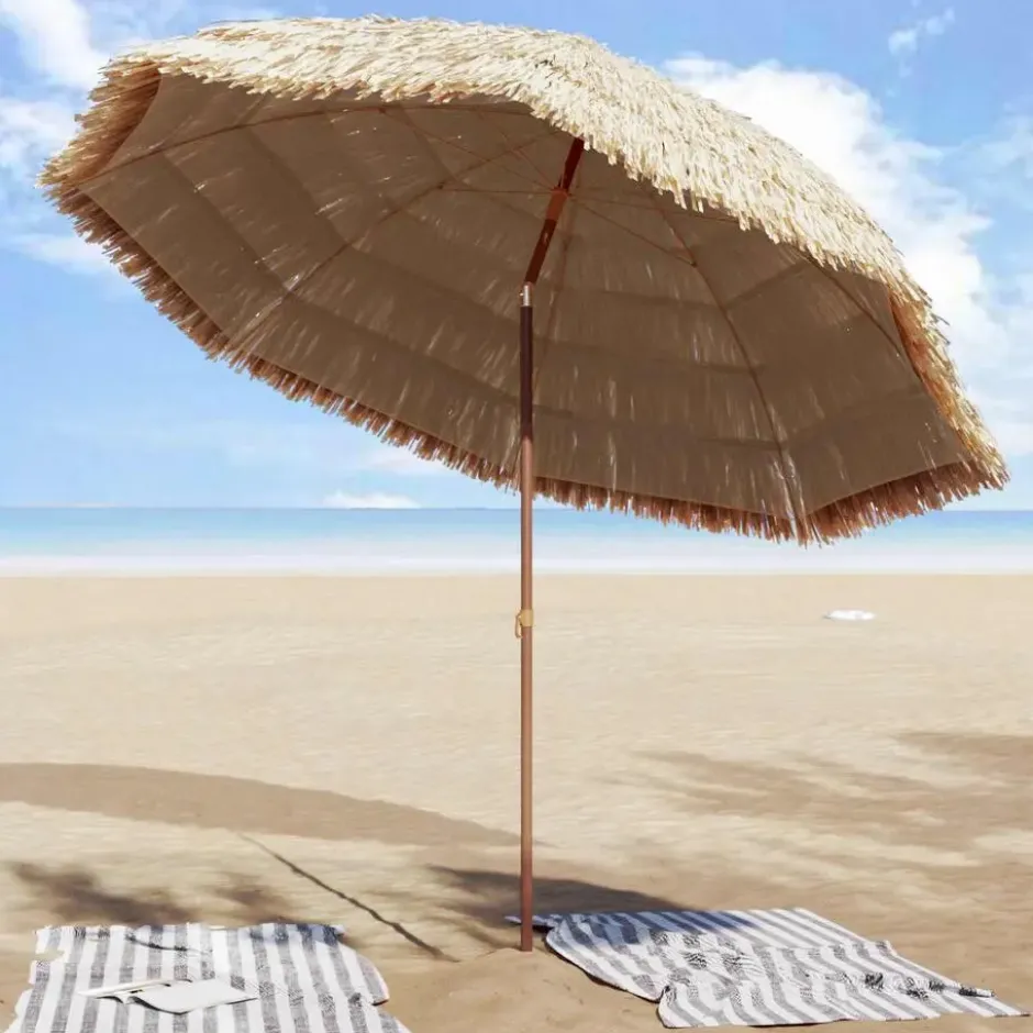 vidaXL - Tuinparasol - Bruin - Polypropeen