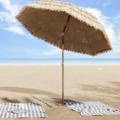 vidaXL - Tuinparasol - Bruin - Polypropeen