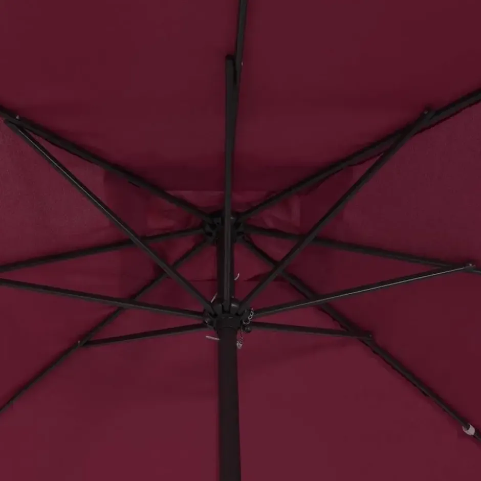vidaXL - Tuinparasol - Rood - Polyester