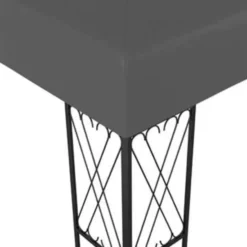 vidaXL - Tuinpaviljoen - Antraciet - Stof - 3 x 4 m