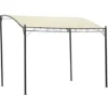 vidaXL - Tuinpaviljoen - Crème - Stof - 2 stuks
