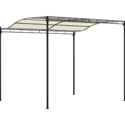 vidaXL - Tuinpaviljoen - Crème - Stof - 2 stuks