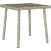 vidaXL - Tuin Salontafel - Grijs - Poly rattan - 40 x 40 x 37 cm