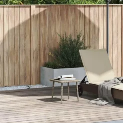 vidaXL - Tuin Salontafel - Grijs - Poly rattan - 40 x 40 x 37 cm
