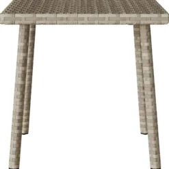 vidaXL - Tuin Salontafel - Grijs - Poly rattan - 40 x 40 x 37 cm