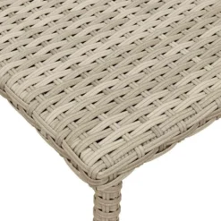 vidaXL - Tuin Salontafel - Grijs - Poly rattan - 40 x 40 x 37 cm
