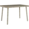 vidaXL - Tuin Salontafel - Grijs - Poly rattan - 60 x 40 x 37 cm