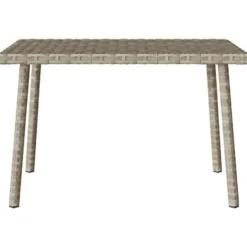 vidaXL - Tuin Salontafel - Grijs - Poly rattan - 60 x 40 x 37 cm