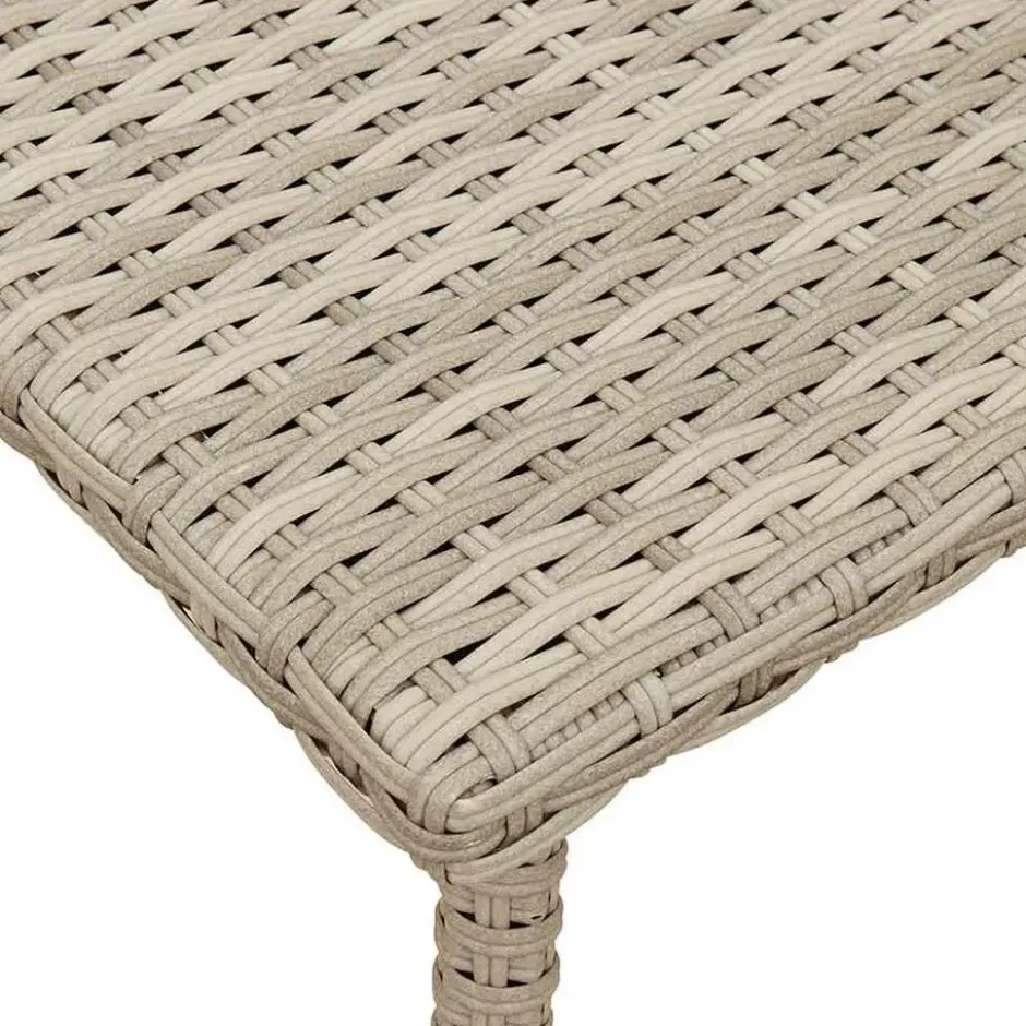 vidaXL - Tuin Salontafel - Grijs - Poly rattan - 60 x 40 x 37 cm