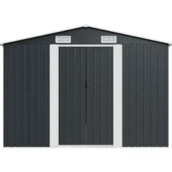 vidaXL - Tuinschuur - Antraciet - Staal