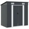 vidaXL - Tuinschuur - Antraciet - Staal