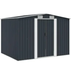 vidaXL - Tuinschuur - Antraciet - Staal