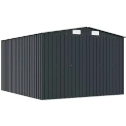 vidaXL - Tuinschuur - Antraciet - Staal - 257 x 298 x 178 cm