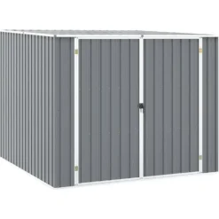 vidaXL - Tuinschuur Gegalvaniseerd Staal Grijs Schuur - 195x198x159 cm