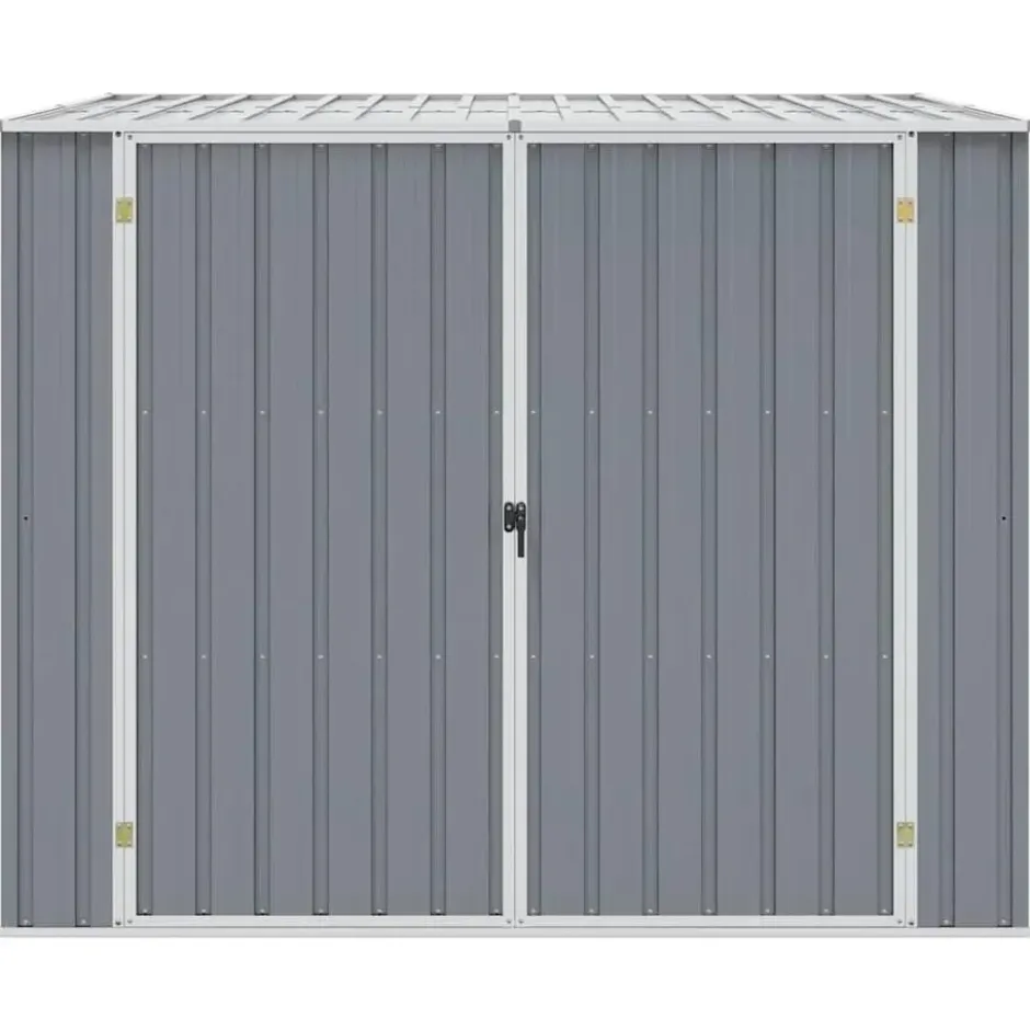 vidaXL - Tuinschuur Gegalvaniseerd Staal Grijs Schuur - 195x198x159 cm