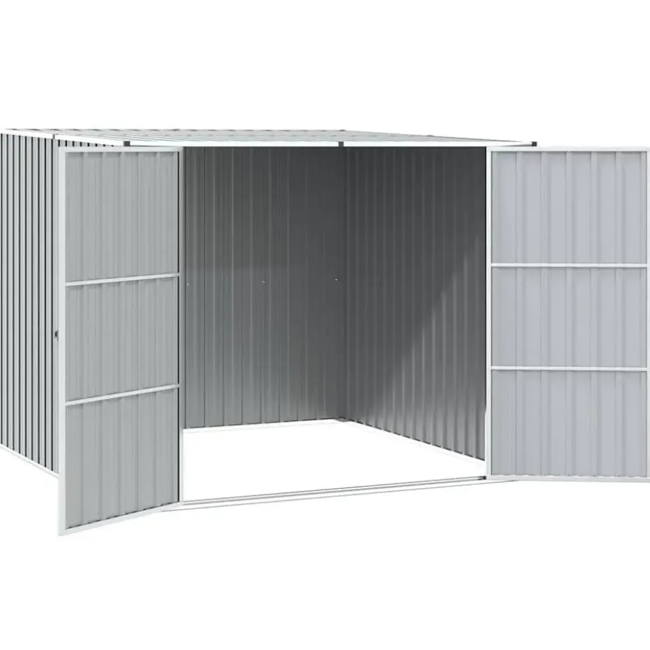 vidaXL - Tuinschuur Gegalvaniseerd Staal Grijs Schuur - 195x198x159 cm