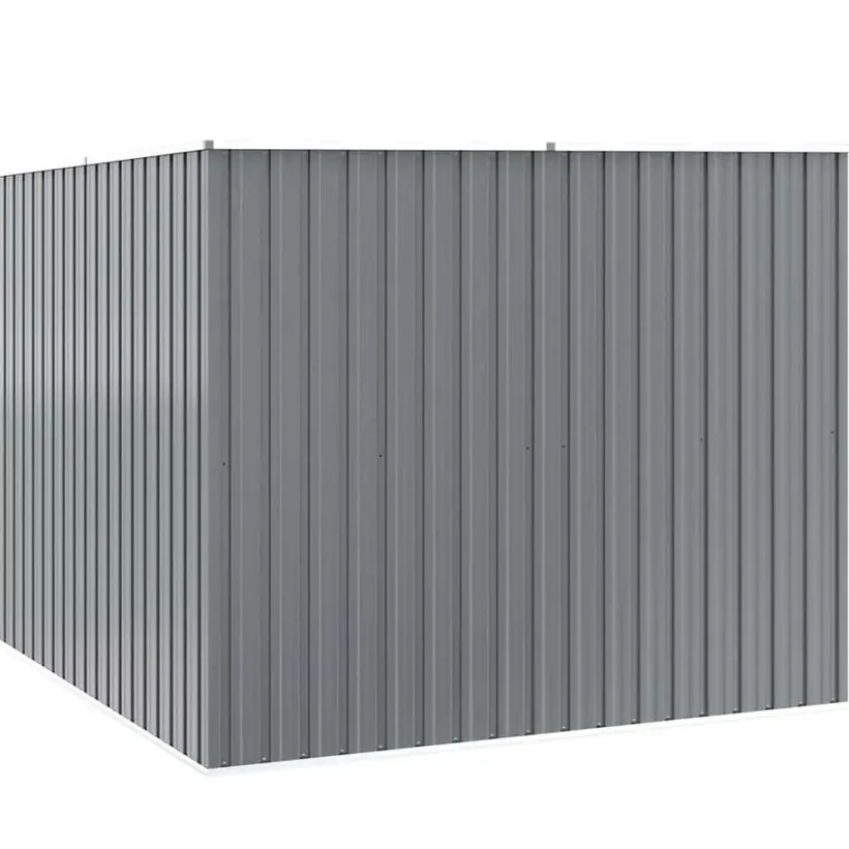 vidaXL - Tuinschuur Gegalvaniseerd Staal Grijs Schuur - 195x198x159 cm