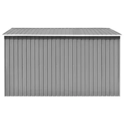 vidaXL - Tuinschuur - Grijs - Staal - 257 x 298 x 178 cm