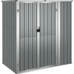 vidaXL - Tuinschuur - Grijs - Staal
