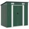 vidaXL - Tuinschuur - Groen - Staal