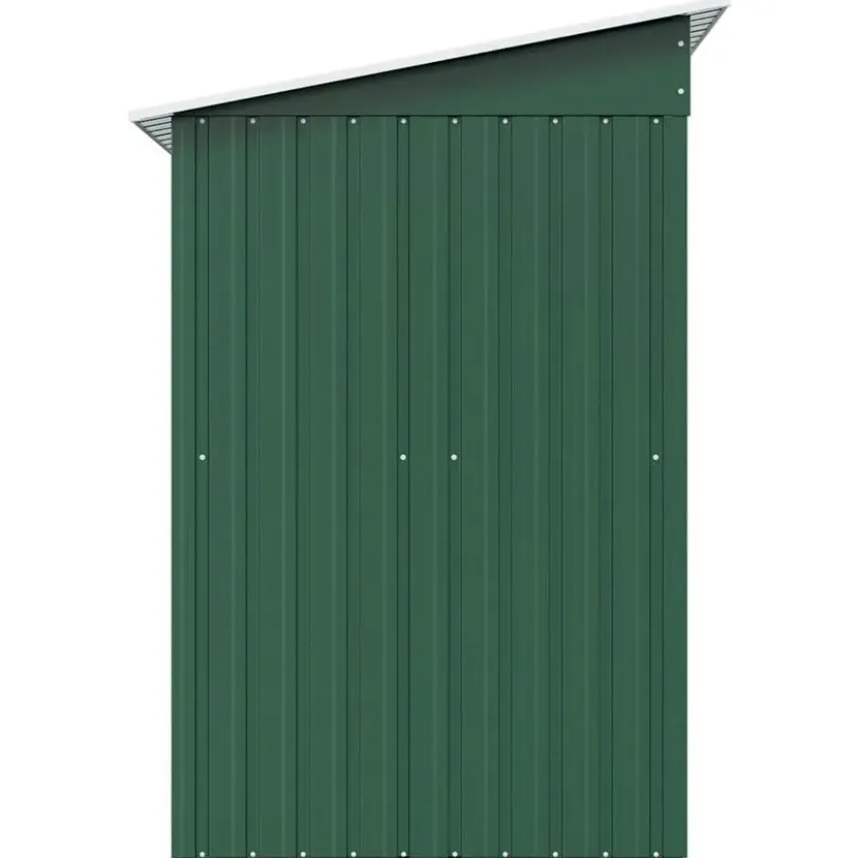 vidaXL - Tuinschuur - Groen - Staal