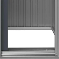 vidaXL - Tuinschuur 126x97,5x177 cm gegalvaniseerd staal antracietkleur