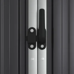 vidaXL - Tuinschuur 161x89x161 cm gegalvaniseerd staal antracietkleurig