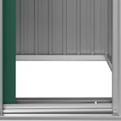 vidaXL - Tuinschuur 126x97,5x177 cm gegalvaniseerd staal groen tuin schuur