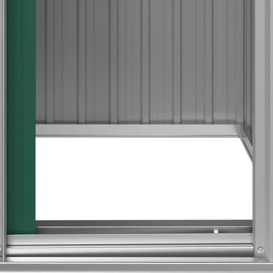 vidaXL - Tuinschuur 126x97,5x177 cm gegalvaniseerd staal groen tuin schuur
