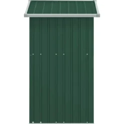 vidaXL - Tuinschuur 126x97,5x177 cm gegalvaniseerd staal groen tuin schuur
