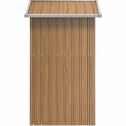 vidaXL - Tuinschuur 126x97,5x177 cm gegalvaniseerd staal Bruin