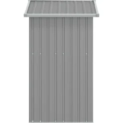 vidaXL - Tuinschuur 126x97,5x177 cm gegalvaniseerd staal grijs tuin schuur