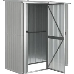 vidaXL - Tuinschuur 180,5x97x209,5 cm gegalvaniseerd staal grijs schuur