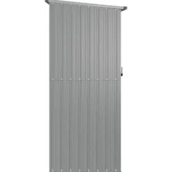 vidaXL - Tuinschuur 180,5x97x209,5 cm gegalvaniseerd staal grijs schuur