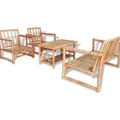 vidaXL - Tuinset - Bruin - Bamboe