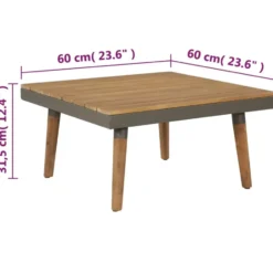 vidaXL - Tuinset - Bruin - Hout