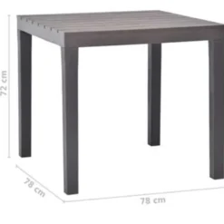 vidaXL - Tuinset - Bruin - Kunststof