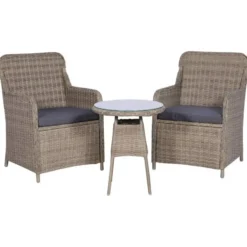 vidaXL - Tuinset - Bruin - Poly rattan