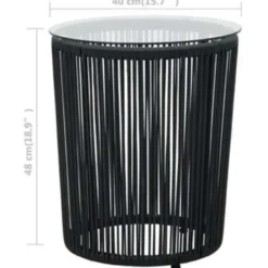 vidaXL - Tuinset - Grijs - Polyetheen