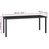 vidaXL - Tuinset - Zwart - Poly rattan - 7 stuks