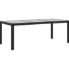 vidaXL - Tuinset - Zwart - Poly rattan - 7 stuks - Met kussens