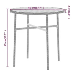 vidaXL - Tuinset - Zwart - Poly rattan - 3 stuks
