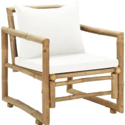 vidaXL - Tuinstoel - Bruin - Bamboe - 2 stuks
