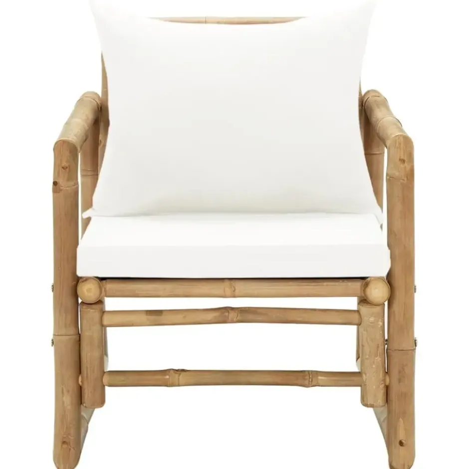 vidaXL - Tuinstoel - Bruin - Bamboe - 2 stuks