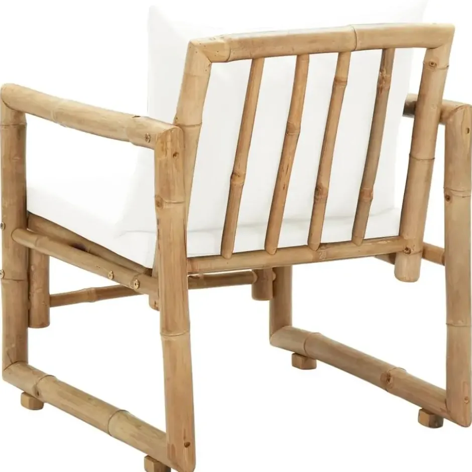 vidaXL - Tuinstoel - Bruin - Bamboe - 2 stuks