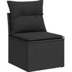vidaXL - Tuinstoel - Zwart - Poly rattan