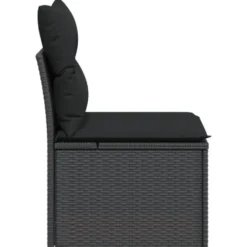 vidaXL - Tuinstoel - Zwart - Poly rattan